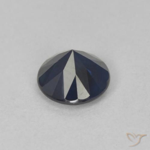 Sapphire Gemstone in 5.5 mm (calibrated) Size for Sale, Sapphire Stone in Twilight Blue Color