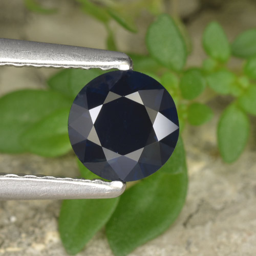 Azul crepúsculo Zafiro Gema - 0.6ct Corte Diamante (ID: 449903)