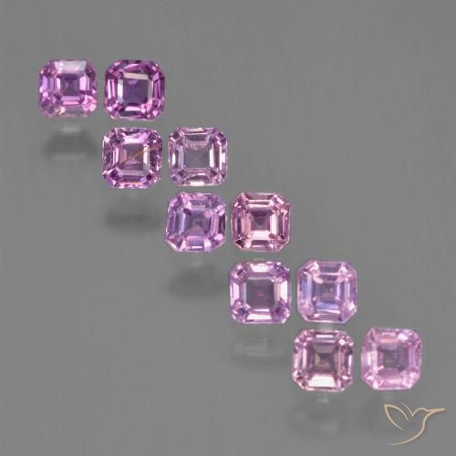 Zaffiro viola da 1,67 ct, taglio ottagonale da 3 x 3 mm dalla Tanzania, Photo A