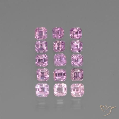 Púrpura claro medio Zafiro Gema - 0.2ct Corte octagonal (ID: 450336)