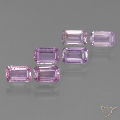 Lilac Purple Saphir Edelstein - 0.4ct Octagon Stufenschliff (ID: 450448)