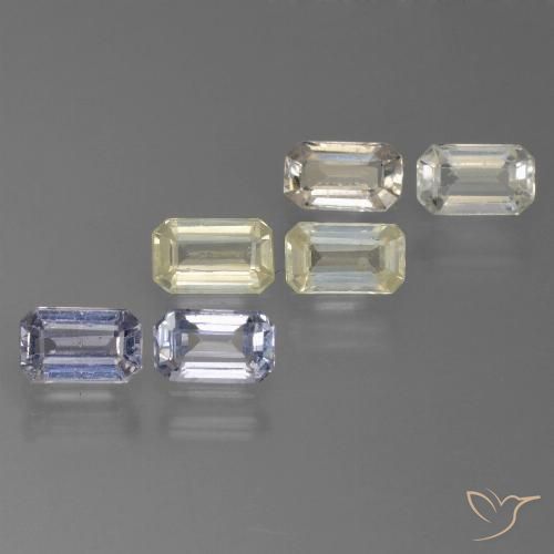 2.25 ct Loose Octagon Cut Sapphire, 5 x 3.1 mm From Tanzania, Photo A