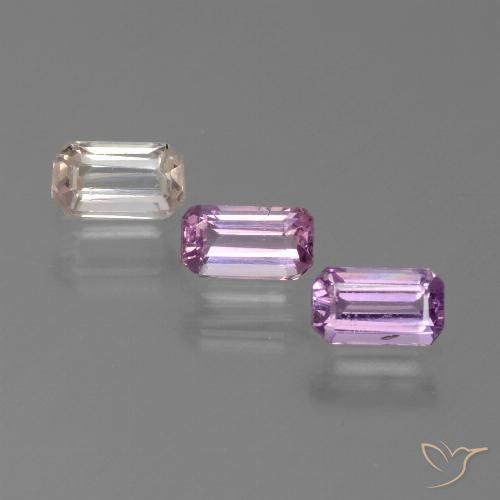 Multicolor Sapphire Gem - 0.3ct Octagon Step Cut (ID: 450644)