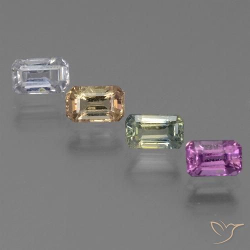 1.59 ct Octagon Cut Sapphire, 5 x 3 mm From Tanzania, Photo A