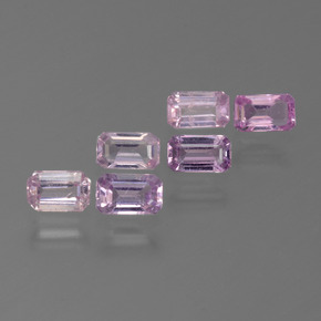 Rosado muy claro Zafiro Gema - 0.4ct Corte octagonal (ID: 450649)