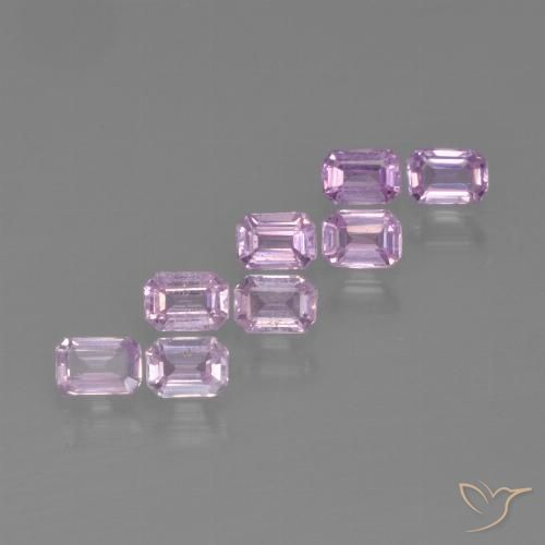 Rosado púrpura real Zafiro Gema - 0.2ct Corte octagonal (ID: 450727)