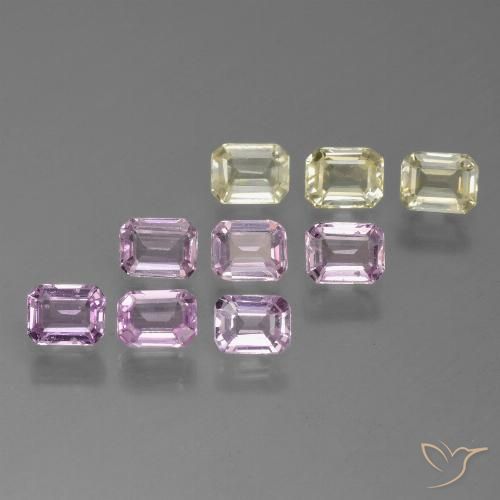 Multicolor Zafiro Gema - 0.2ct Corte octagonal (ID: 451330)