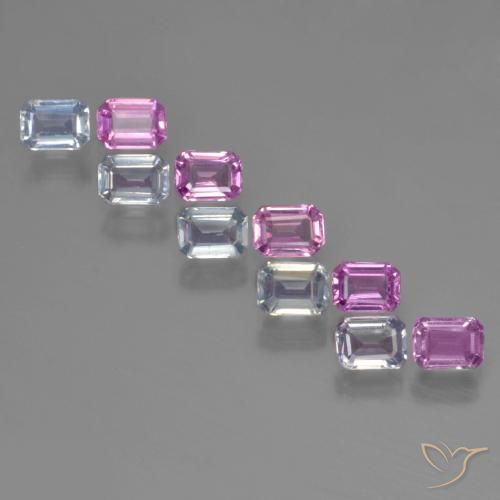 Multicolor Zafiro Gema - 0.2ct Corte octagonal (ID: 451346)