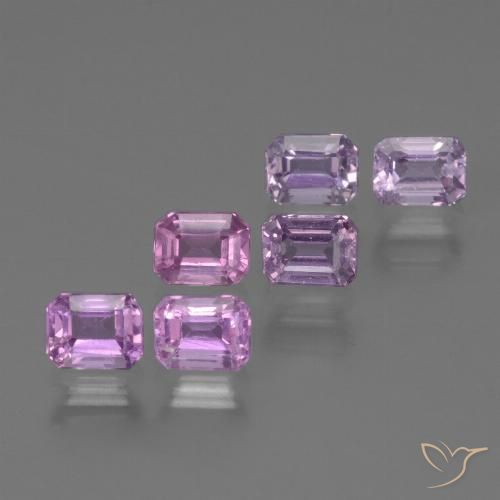 Medium Violet Saphir Edelstein - 0.3ct Octagon Stufenschliff (ID: 451414)