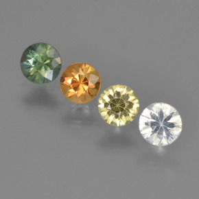 Multicolor Sapphire Gem - 0.3ct Diamond-Cut (ID: 451458)