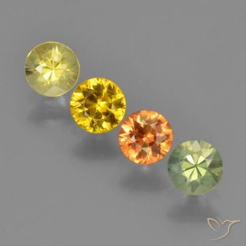Zafiro suelto con talla de diamante de 1,33 quilates, 4,2 mm de Tanzania, Photo A