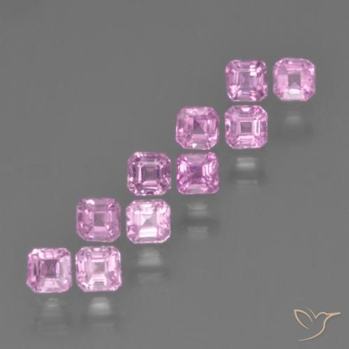 Light Royal Purple Pink Zaffiro Gem - 0.2ct Taglio ottagonale (ID: 452207)