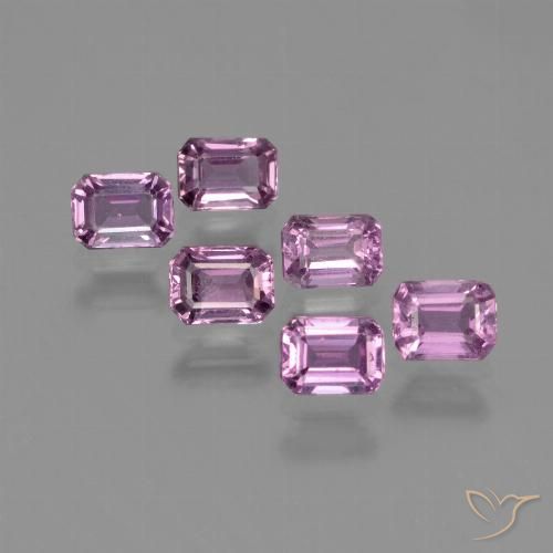 1.85 ct Loose Purple Sapphire, 4.1 x 3.1 mm Octagon Cut From Tanzania, Photo A