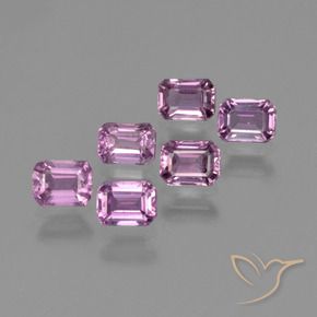 1.85 ctw Purple Sapphire Stones, Natural Sapphire in Octagon Step Cut Shape for Sale