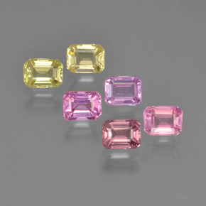 Multicolore Zaffiro Gem - 0.3ct Taglio ottagonale (ID: 452276)