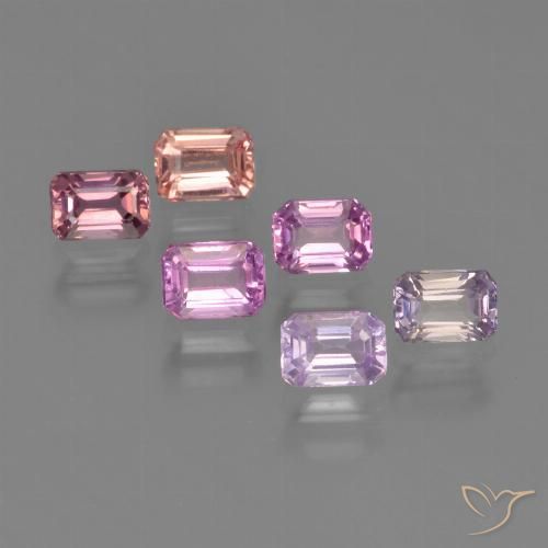 Multicolor Sapphire Gem - 0.3ct Octagon Step Cut (ID: 452277)