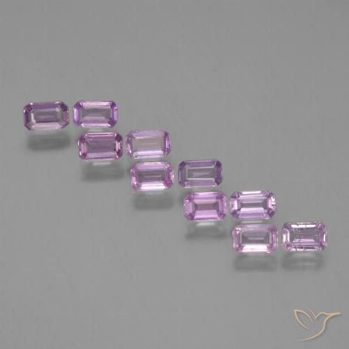 Light Lilac Sapphire Gem - 0.3ct Octagon Step Cut (ID: 452356)