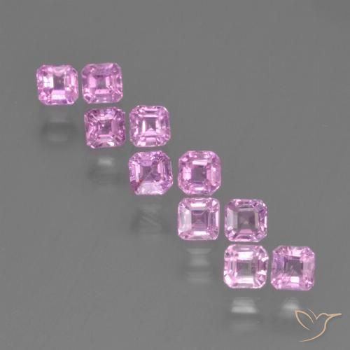 1.53 قيراط من الياقوت الوردي السائب، <cite dir="ltr" lang="en">2.9 x 2.8</cite> ملم قطع مثمن من تنزانيا, Photo A