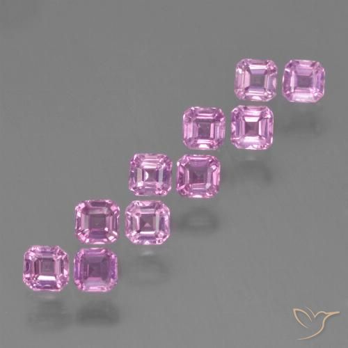 Pinkish Purple Sapphire Gem - 0.2ct Octagon Step Cut (ID: 452485)