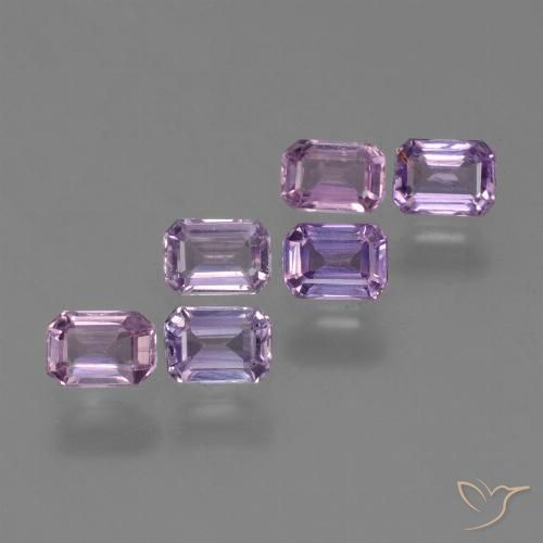 1.51 ctw Violet Sapphire Gemstones, Sapphire Gems in Octagon Step Cut Shape for Sale.