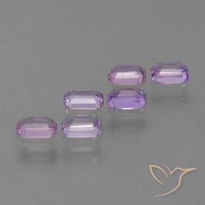Sapphire Gemstones in 4 x 3 mm (calibrated) Size for Sale, Sapphire Stones in Pinkish Violet Color