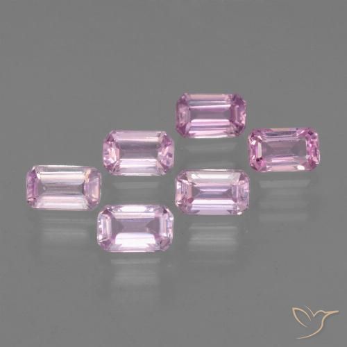 Rosado-púrpura claro Zafiro Gema - 0.4ct Corte octagonal (ID: 452494)