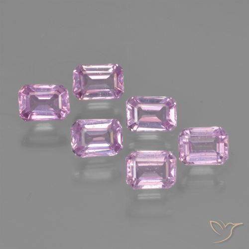 Púrpura violeta rosáceo Zafiro Gema - 0.3ct Corte octagonal (ID: 452503)
