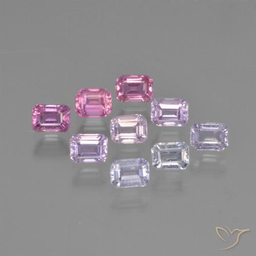 Multicolor Sapphire Gem - 0.3ct Octagon Step Cut (ID: 452512)