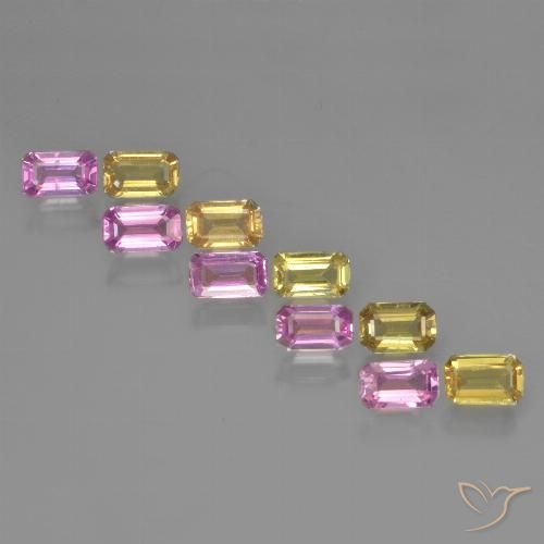 Multicolor Zafiro Gema - 0.4ct Corte octagonal (ID: 452521)