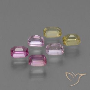Sapphire Gemstones in 4.1 x 2.9 mm Size for Sale, Sapphire Stones in Multicolor Color