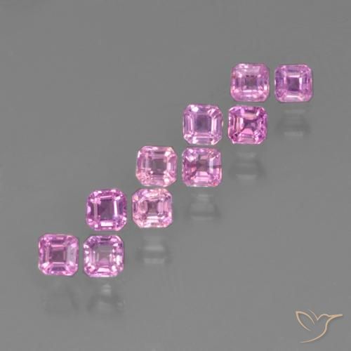 1.25 ctw Purple Sapphire Stones, Natural Sapphire in Octagon Step Cut Shape for Sale