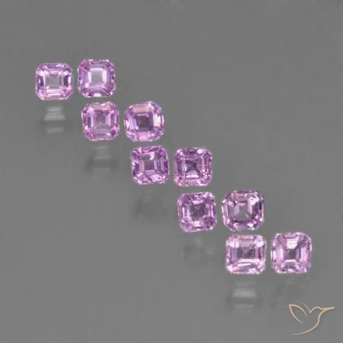 Púrpura medio Zafiro Gema - 0.1ct Corte octagonal (ID: 452538)