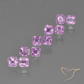 1.22 ctw Purple Sapphire Stones, Natural Sapphire in Octagon Step Cut Shape for Sale