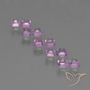 Sapphire Gemstones in 2.7 x 2.6 mm Size for Sale, Sapphire Stones in Medium Purple Color