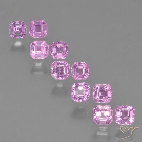 Medium Purple 蓝宝石 Gem - 0.1ct 八角阶梯切割 (ID: 452544)