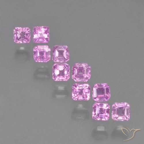 1.33 ctw Purple Sapphire Stones, Natural Sapphire in Octagon Step Cut Shape for Sale
