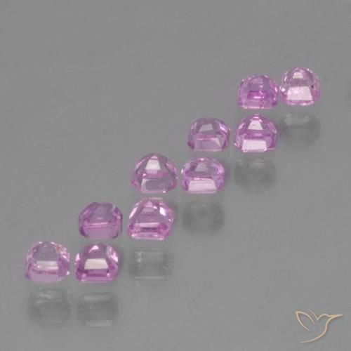 Sapphire Gemstones in 2.6 x 2.5 mm Size for Sale, Sapphire Stones in Intense Purple Color