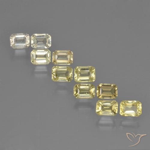 Mehrfarbig Saphir Edelstein - 0.3ct Octagon Stufenschliff (ID: 452556)