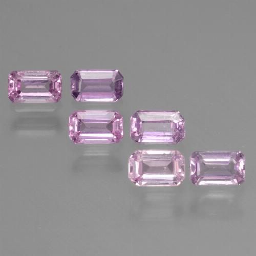 Medium Pink Сапфир Камень - 0.4ct Восьмиугольная ступенчатая огранка (ID: 452575)