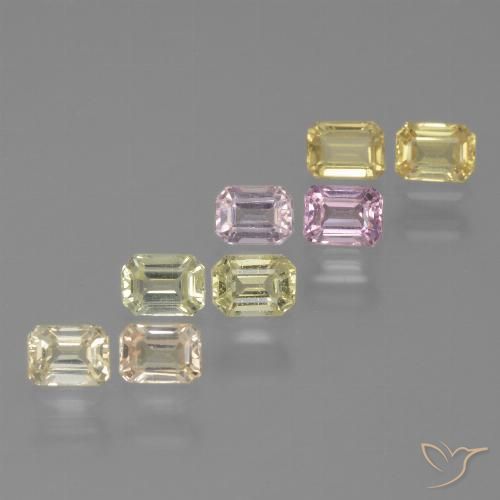 Multicolor Zafiro Gema - 0.3ct Corte octagonal (ID: 452576)