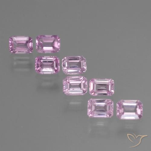 Bright Pink Sapphire Gem - 0.3ct Octagon Step Cut (ID: 452577)