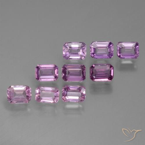 2.54 ct Purple Sapphire, 4.1 x 2.9 mm Octagon Cut From Tanzania, Photo A