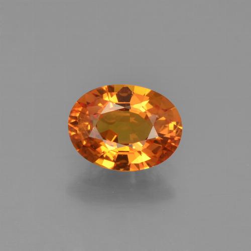 Naranja oscuro Zafiro Gema - 1.7ct Forma ovalada (ID: 453010)