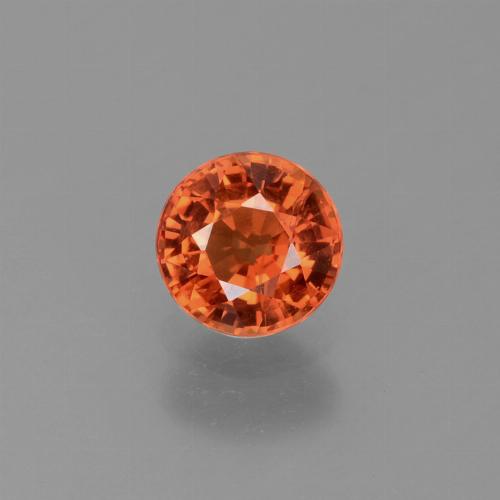 0.7ct Round Facet Orange Sapphire for sale thumb image of 0.7ct Round Facet Orange Sapphire (ID: 453076)