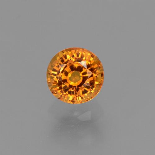 Saphir Tour en damier des États-Unis 0,71 ct, dimension 5mm, pureté vvs, pierre gemme naturelle BE-Chauffé, 1 pièce de saphir de couleur Abricot orange, dureté Mohs de 9 convient aux bijoux de tous les jours, pierre de sagesse, Année de la pierre précieuse du tigre, Photo A
