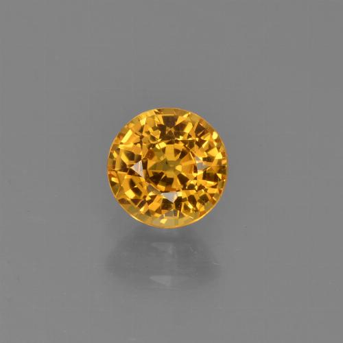 Naranja medio Zafiro Gema - 0.7ct Faceta Redonda (ID: 453103)