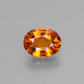 Naranja oscuro medio Zafiro Gema - 1.7ct Forma ovalada (ID: 453116)