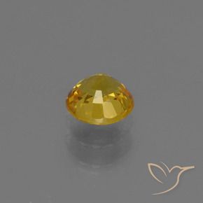 Sapphire Gemstone in 5 mm (calibrated) Size for Sale, Sapphire Stone in Golden Color