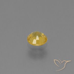 Sapphire Gemstone in 5 mm (calibrated) Size for Sale, Sapphire Stone in Golden Color