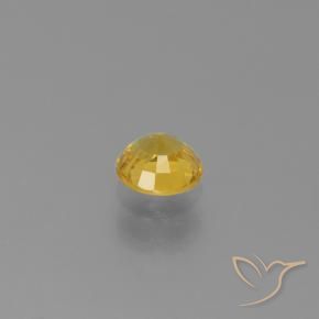 Sapphire Gemstone in 5 mm (calibrated) Size for Sale, Sapphire Stone in Golden Color